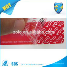 Fatory price wholesale warranty void seal labels making professional with good quality and low price